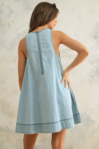 Sleeveless A Line Dress