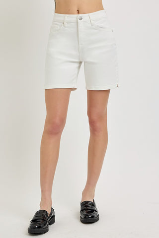High Rise Mid Length Shorts
