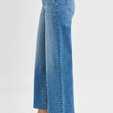 High-Rise Wide Leg Denim Jeans