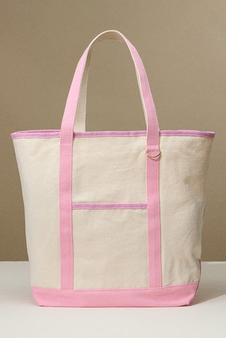 Canvas Tote Bag Pink