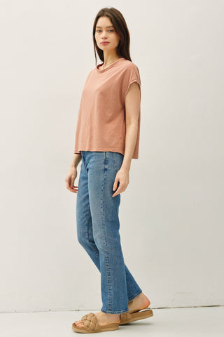 Exposed Seam Boxy Top