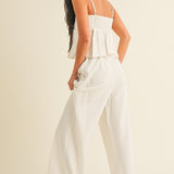 Wide Leg Linen Pant