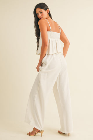 Wide Leg Linen Pant