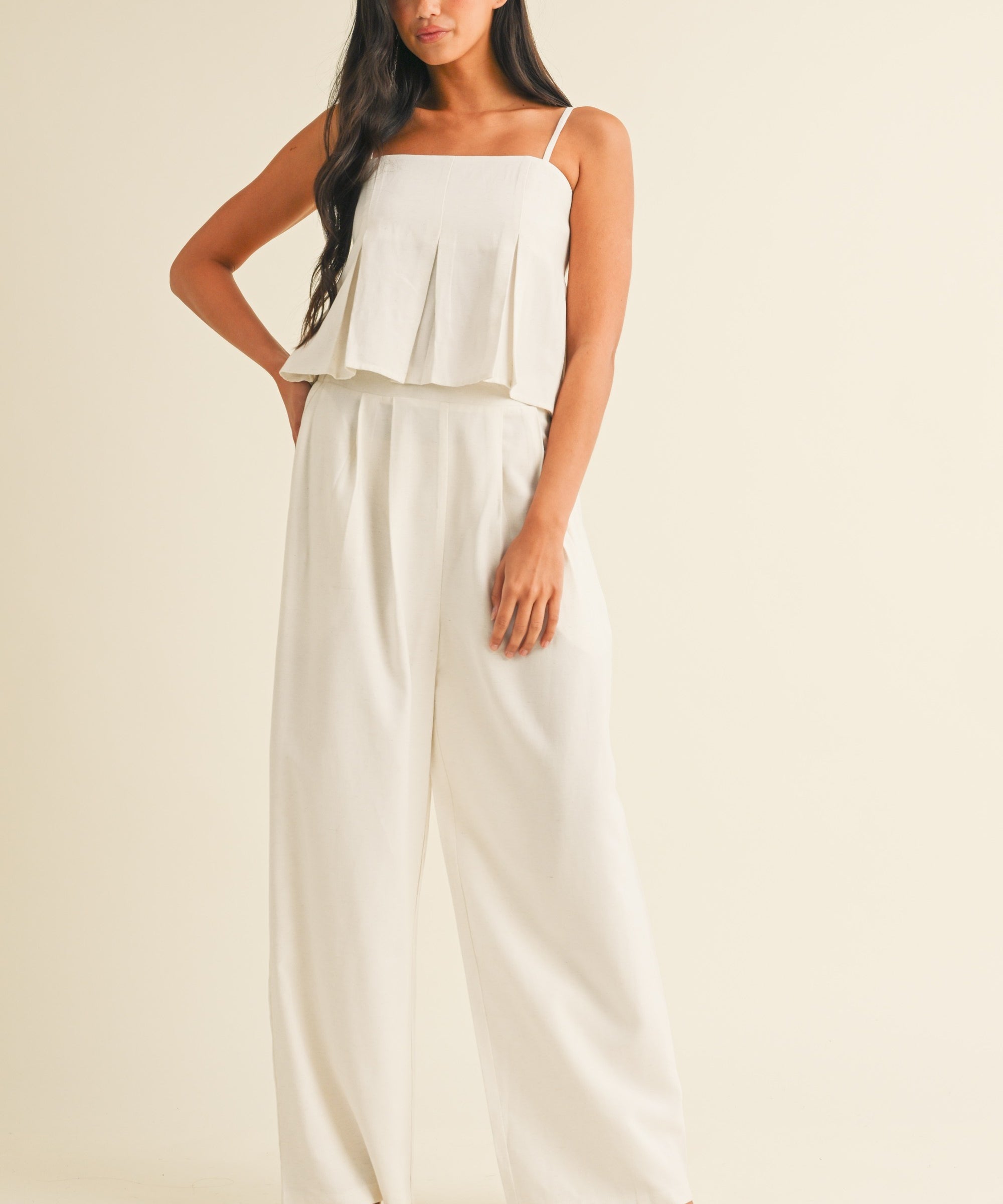 Wide Leg Linen Pant