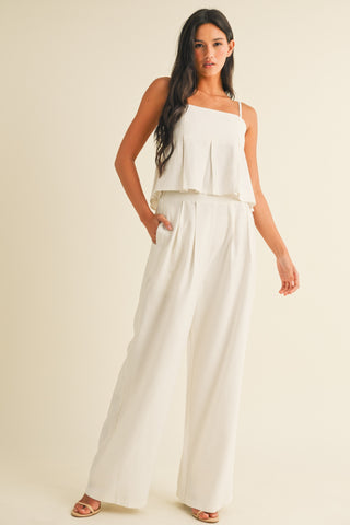 Wide Leg Linen Pant