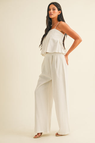 Wide Leg Linen Pant