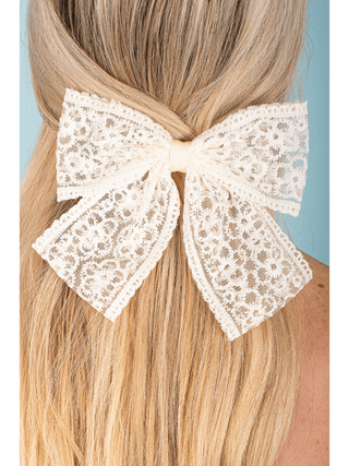 Lace Bow Barrette