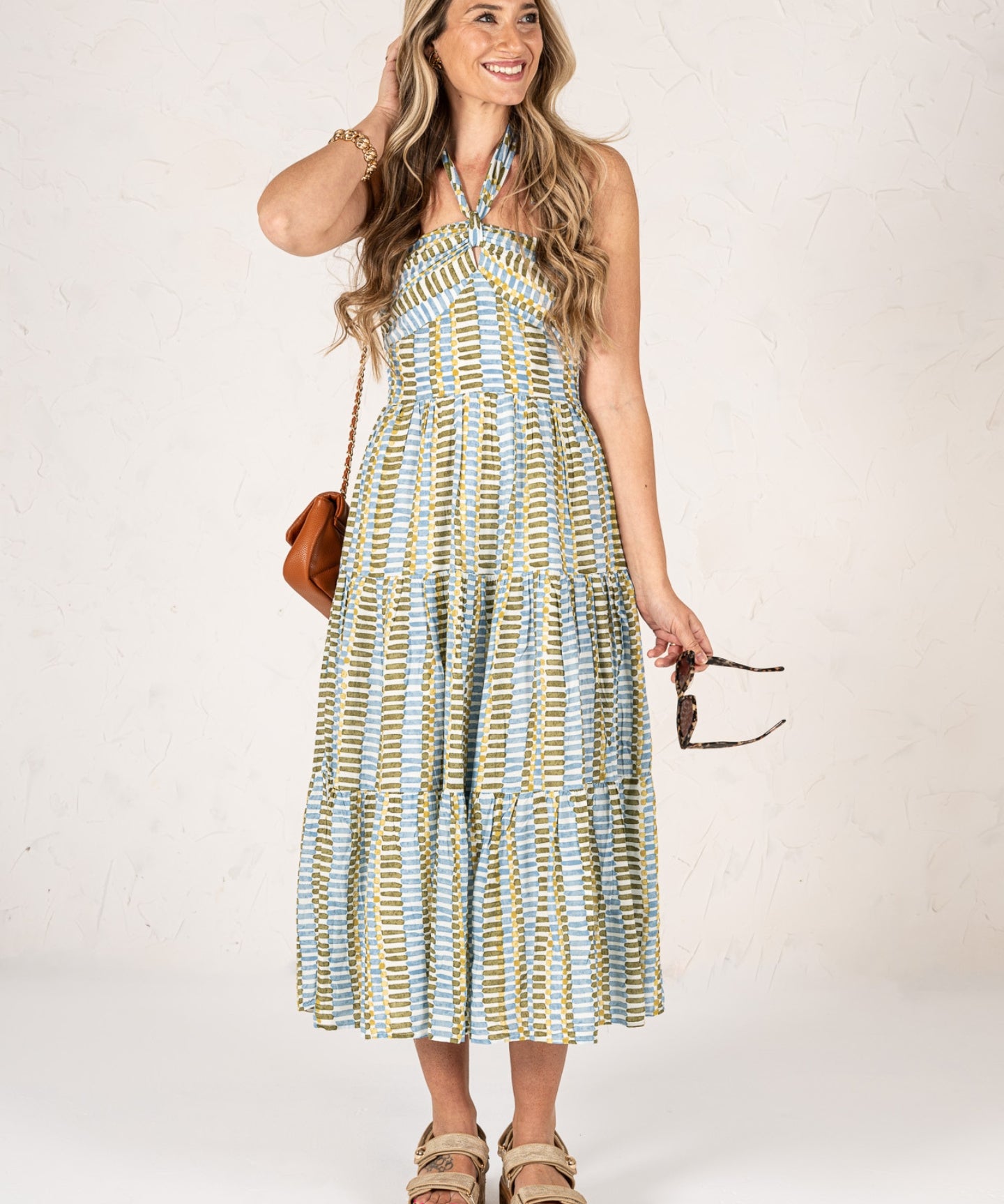 maxi dresses spring break Spring Floral Maxi Dress | Blush Pink A-line Gown | Ruffle Shoulder Elegant Day Dress | Boho Chiffon Picnic Outfit for Spring & Summer