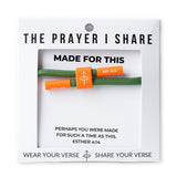 The Prayer I Share Cord Bracelet Made For This