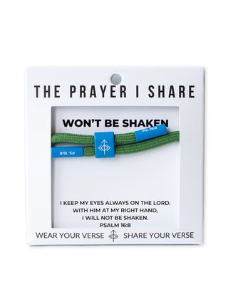 The Prayer I Share Cord Bracelets Won't Be Shaken