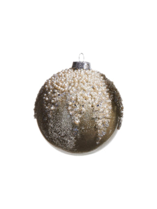 Pearl Frosted Ornament Left 