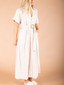 Wicker Buckle Maxi Dress