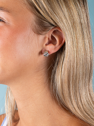 Textured Hoop Earrings