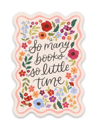 So Many Books Sticker