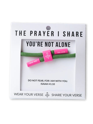 The Prayer I Share Cord Bracelet You're Not Alone