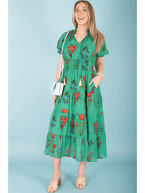 Emerald Bloom Dress