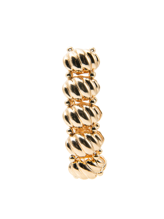 Ribbed Oval Bracelet