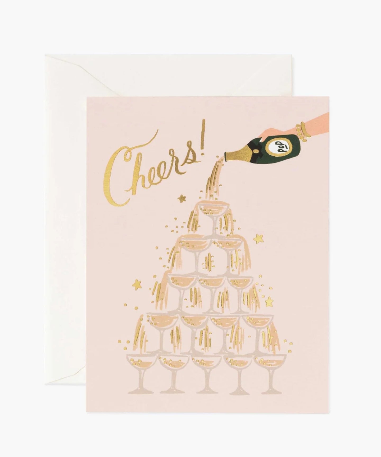 Champagne Tower Cheers Card