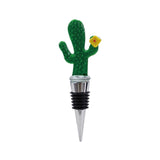 Glass Figure Wine Stopper Cactus