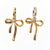 My Sister's Cottage | Waterproof | Bow Huggie Earrings
