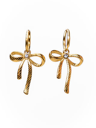 My Sister's Cottage | Waterproof | Bow Huggie Earrings