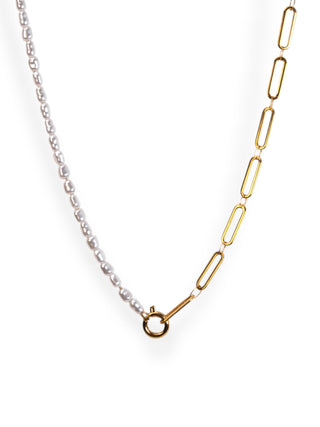 My Sister's Cottage | Waterproof | Pearl Chain Toggle Necklace