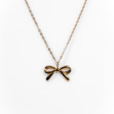My Sister's Cottage | Waterproof | Dainty Bow Necklace