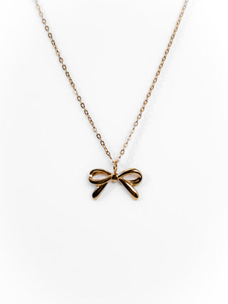My Sister's Cottage | Waterproof | Dainty Bow Necklace