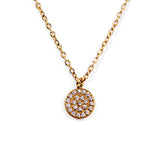 My Sister's Cottage | Waterproof | Circle Pave Necklace
