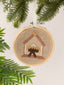 Manger Embroidered Ornament