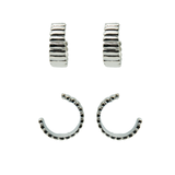 Textured Hoop Earrings