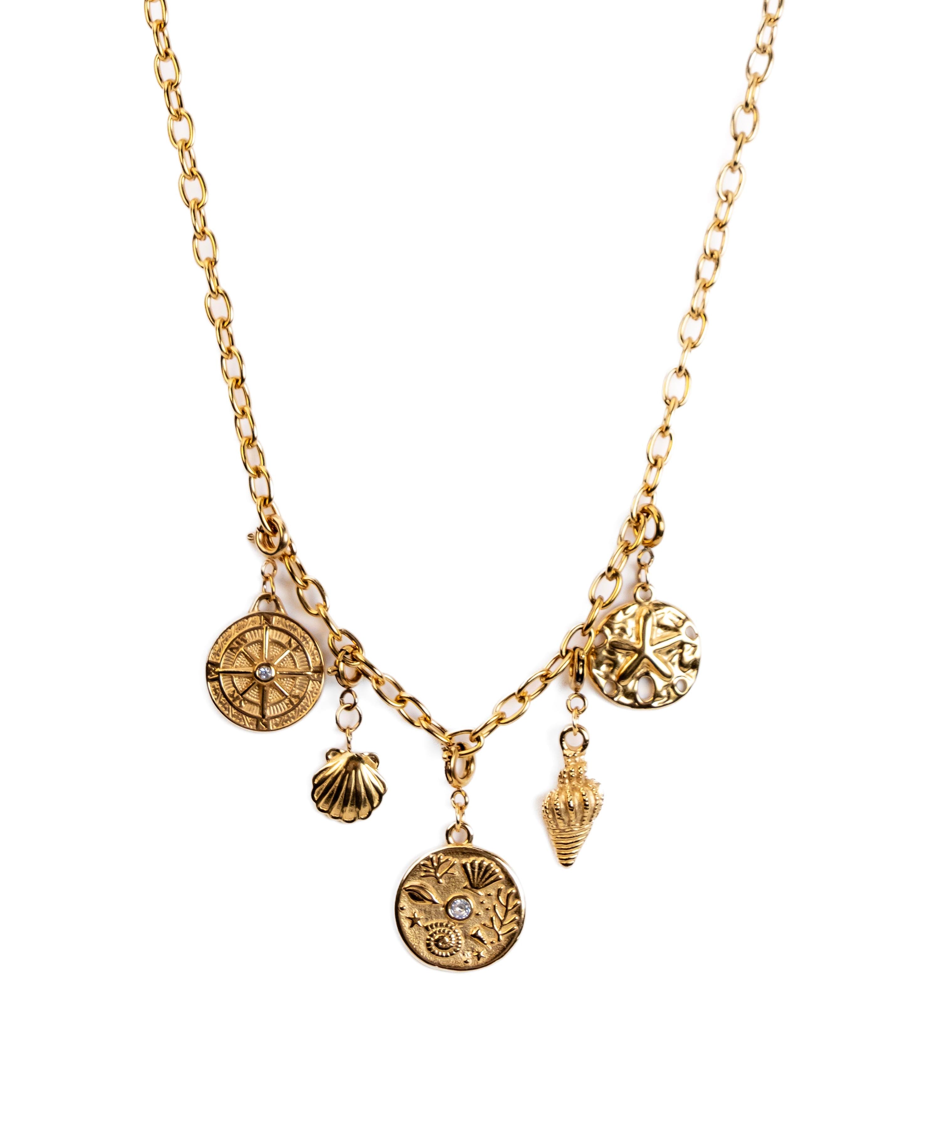 Waterproof Sea Life Charm – Gold-Plated, Tarnish-Free & Hypoallergenic (detail view 2)