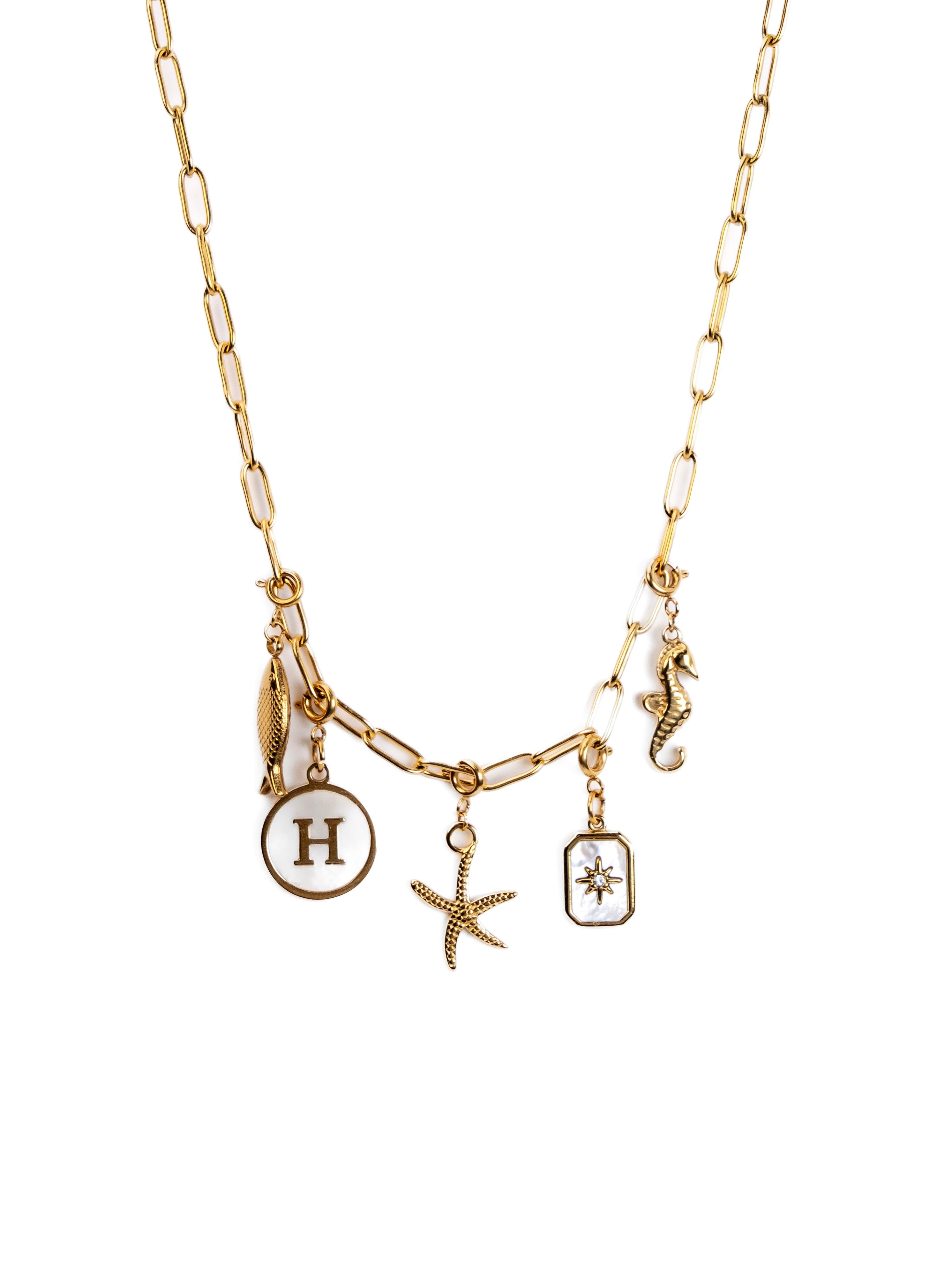 Waterproof Sardine Charm – Gold-Plated, Tarnish-Free & Hypoallergenic (detail view 2)
