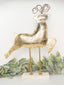 Gold Tin Deer Sitter