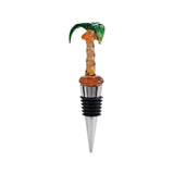 Glass Figure Wine Stopper Palm Tree
