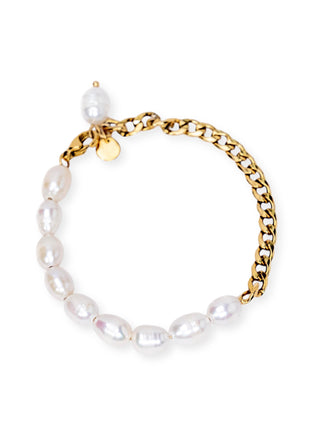 My Sister's Cottage | Waterproof | Pearl & Chain Bracelet