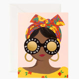 Scarf Birthday Girl Card