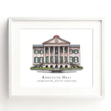 College of Charleston - Art Print