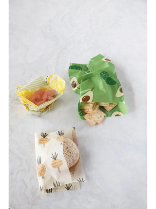 Reusable Fabric Beeswax Food Bags