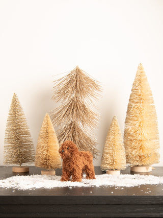 Furry Poodle Ornament