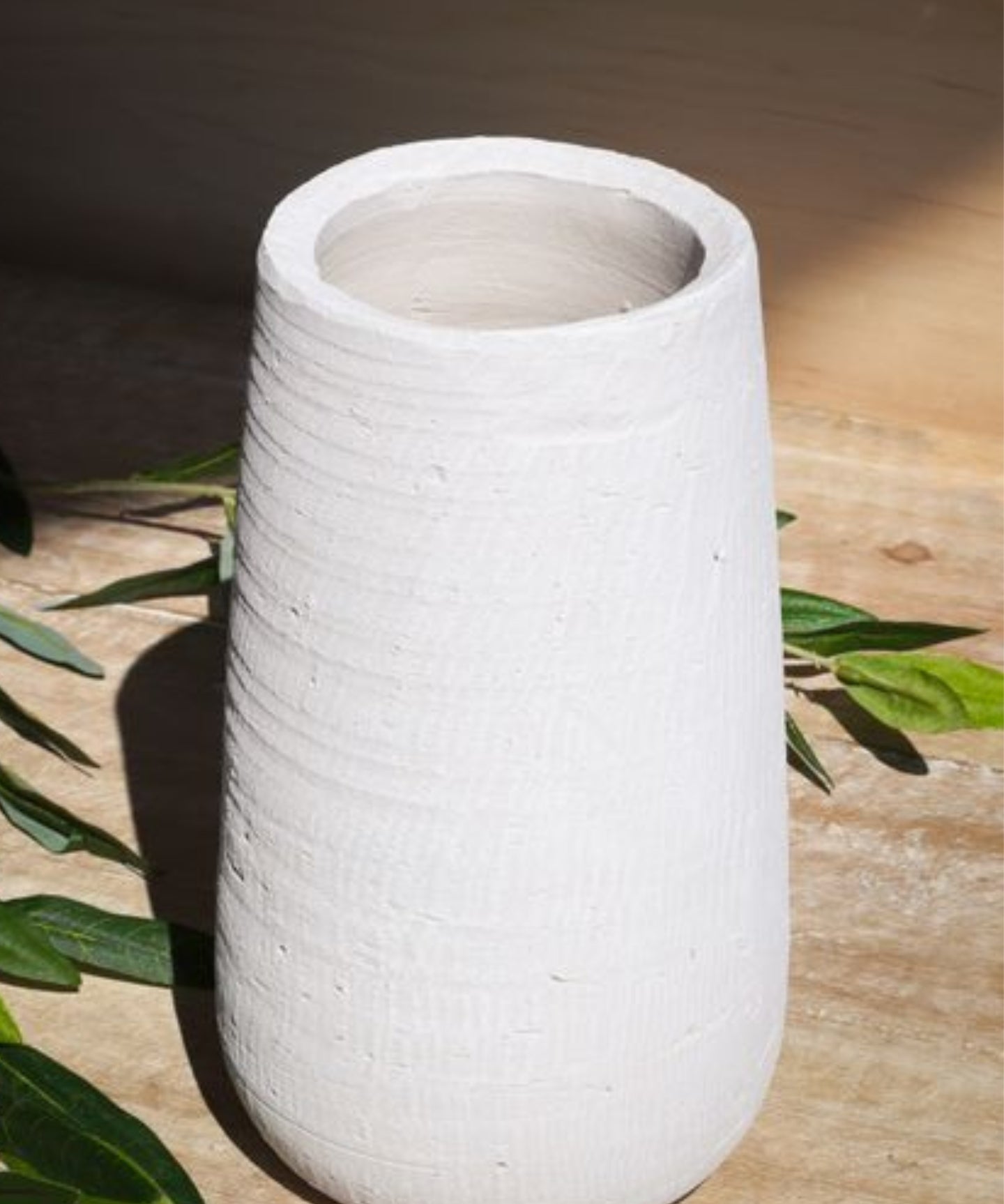 White Chalk Vase Small