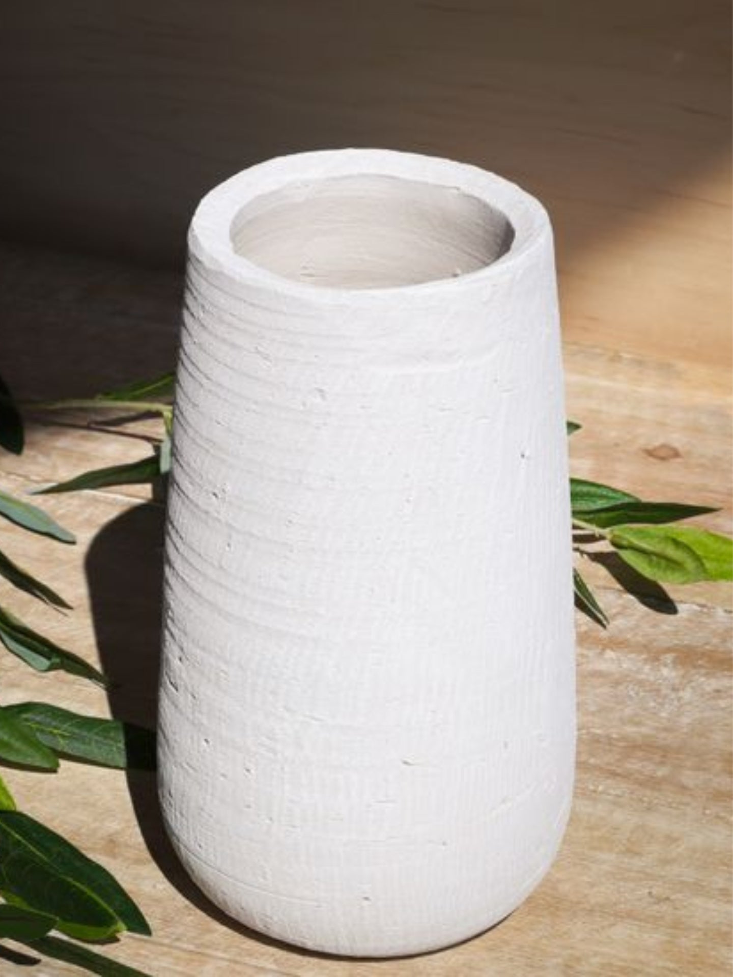 White Chalk Vase Small