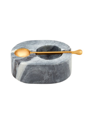 Marble Salt Cellar Black