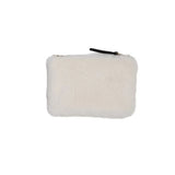 Faux Fur Zipper Pouch Purse (detail view 3)