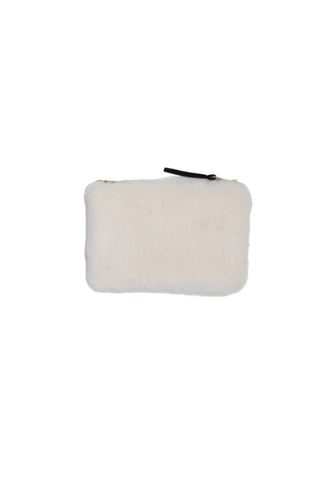Faux Fur Zipper Pouch