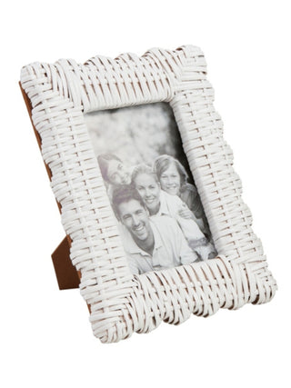 White Woven Frame Large