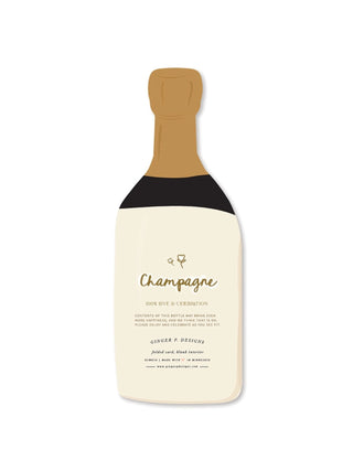 Champagne Wedding Card