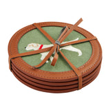 Embroidered Icon Coaster Set Dog
