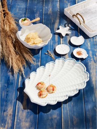 Seaside Ruffle Shell Platter