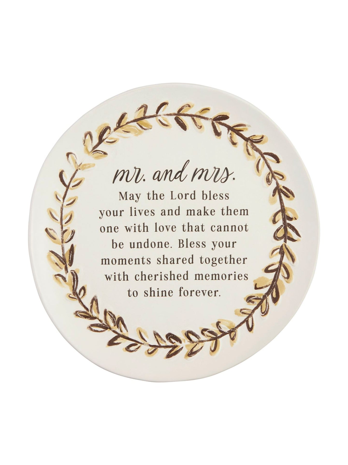 Mr. & Mrs. Blessing Plate